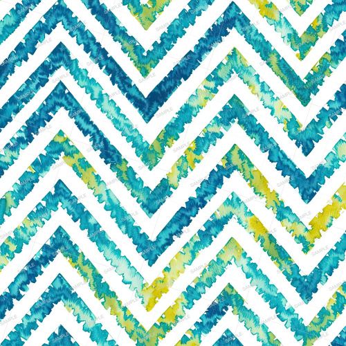 Watercolor Chevron Zig Zag Pattern