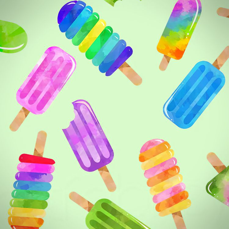 Watercolor Ice Cream Bars 23