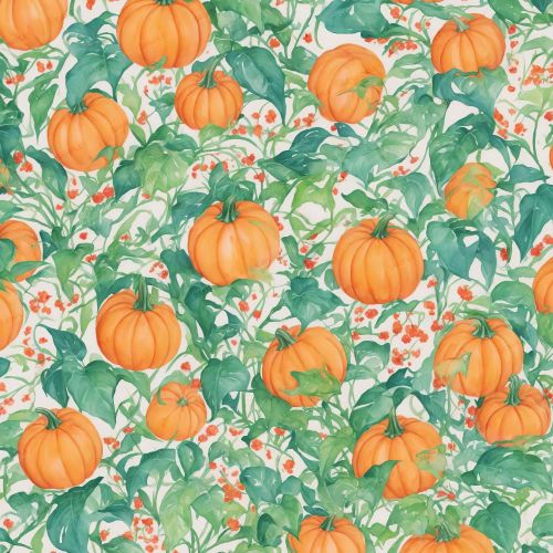 Watercolor Pumpkin Patch