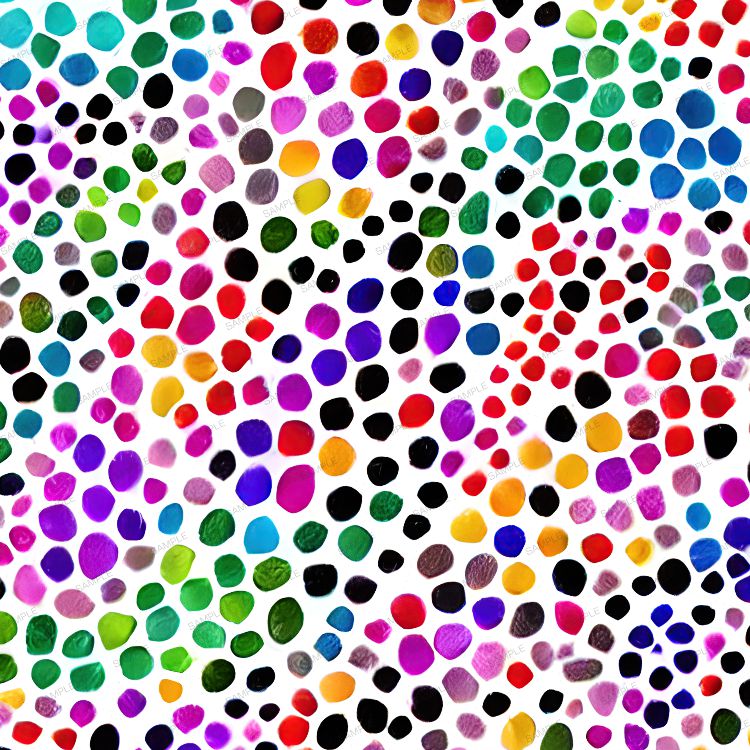 Watercolor Rainbow Dots