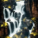 Waterfall-into-a-Canyon