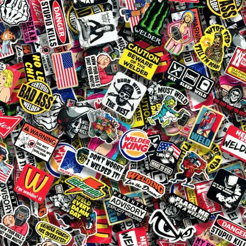 Welder Sticker Bomb