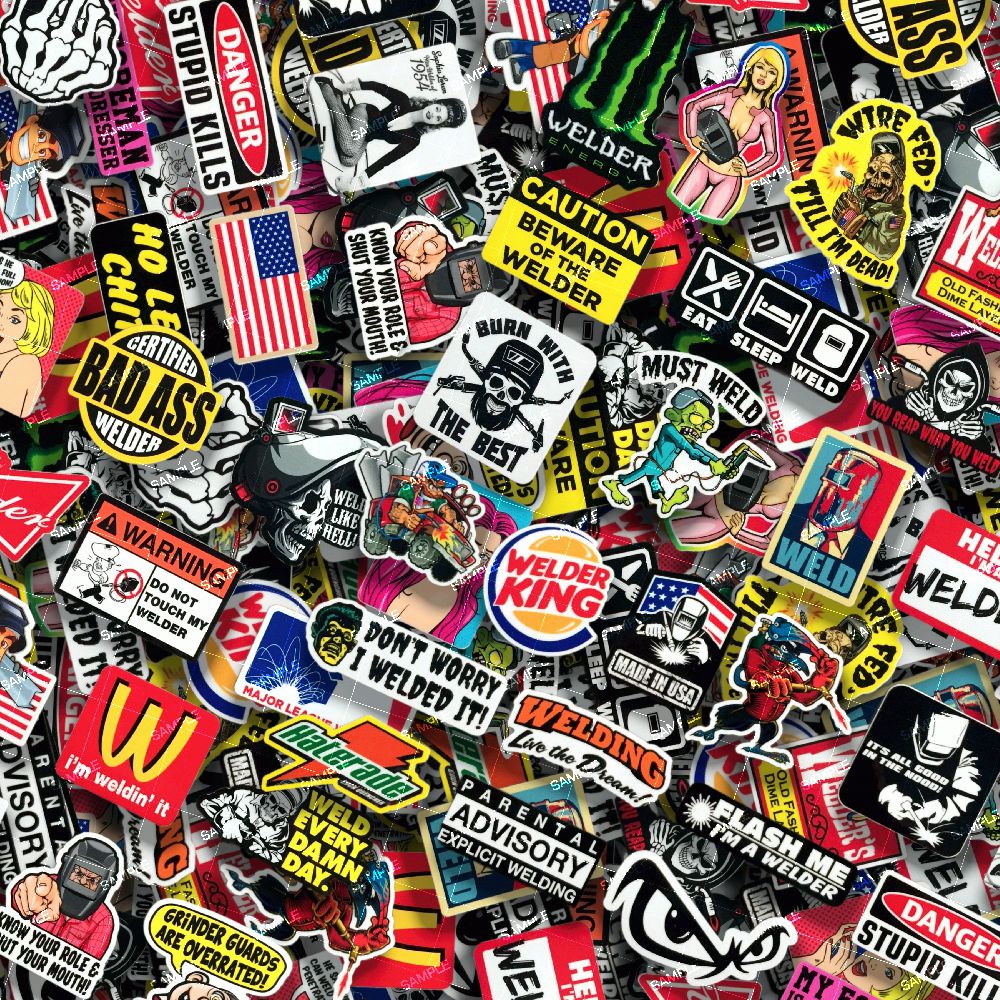 Welder Sticker Bomb
