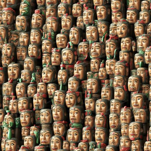 Whimsical Polynesian Tiki Totem Heads