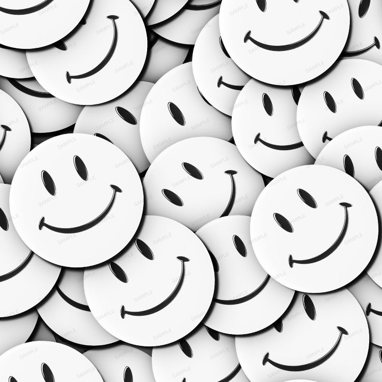 White Smiley Faces