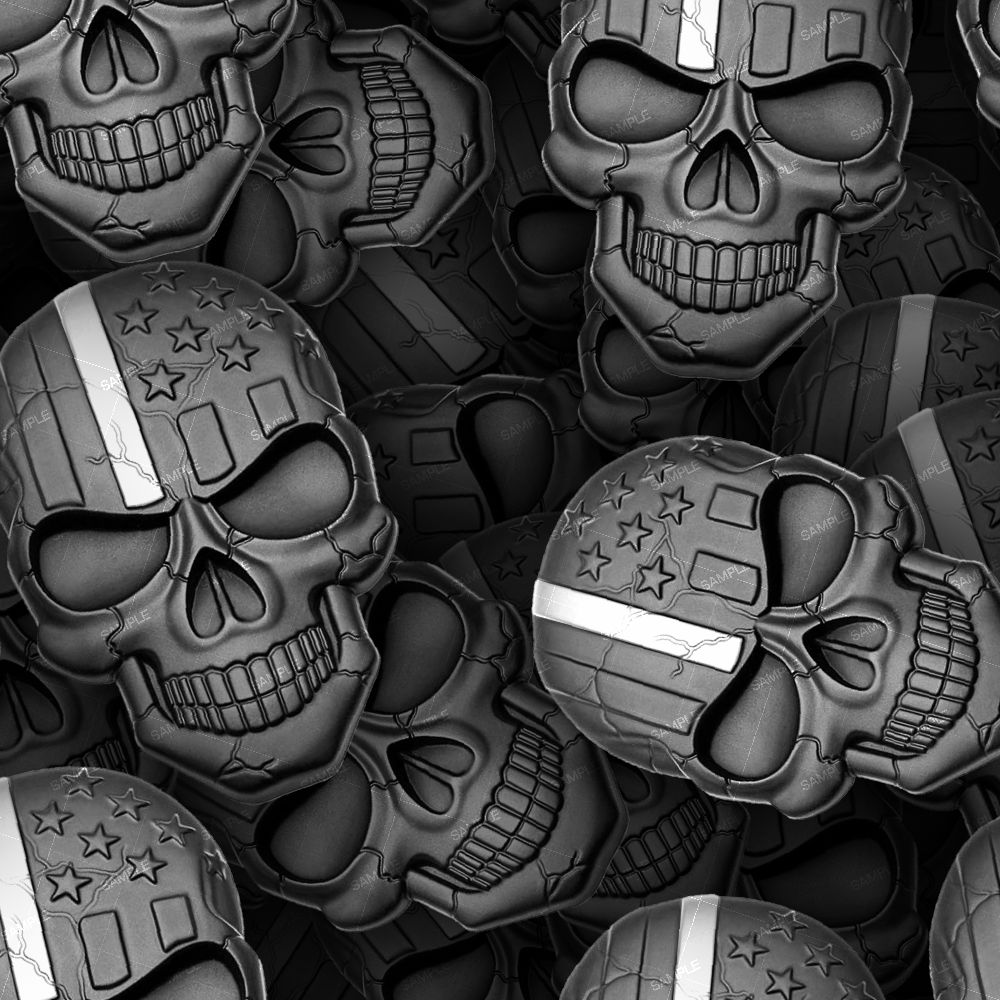 White Stripe Skulls 32