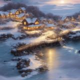 Winter-Cabins-on-the-Lake