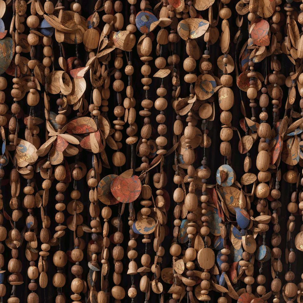 Wooden Bead Curtain 43