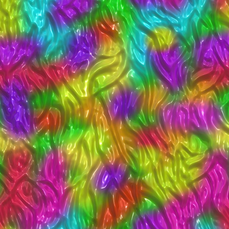 Wrinkled Neon Colors