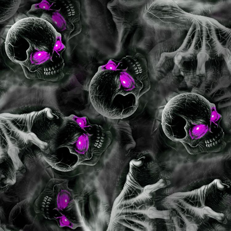 Zombie Grave Purple Eyes