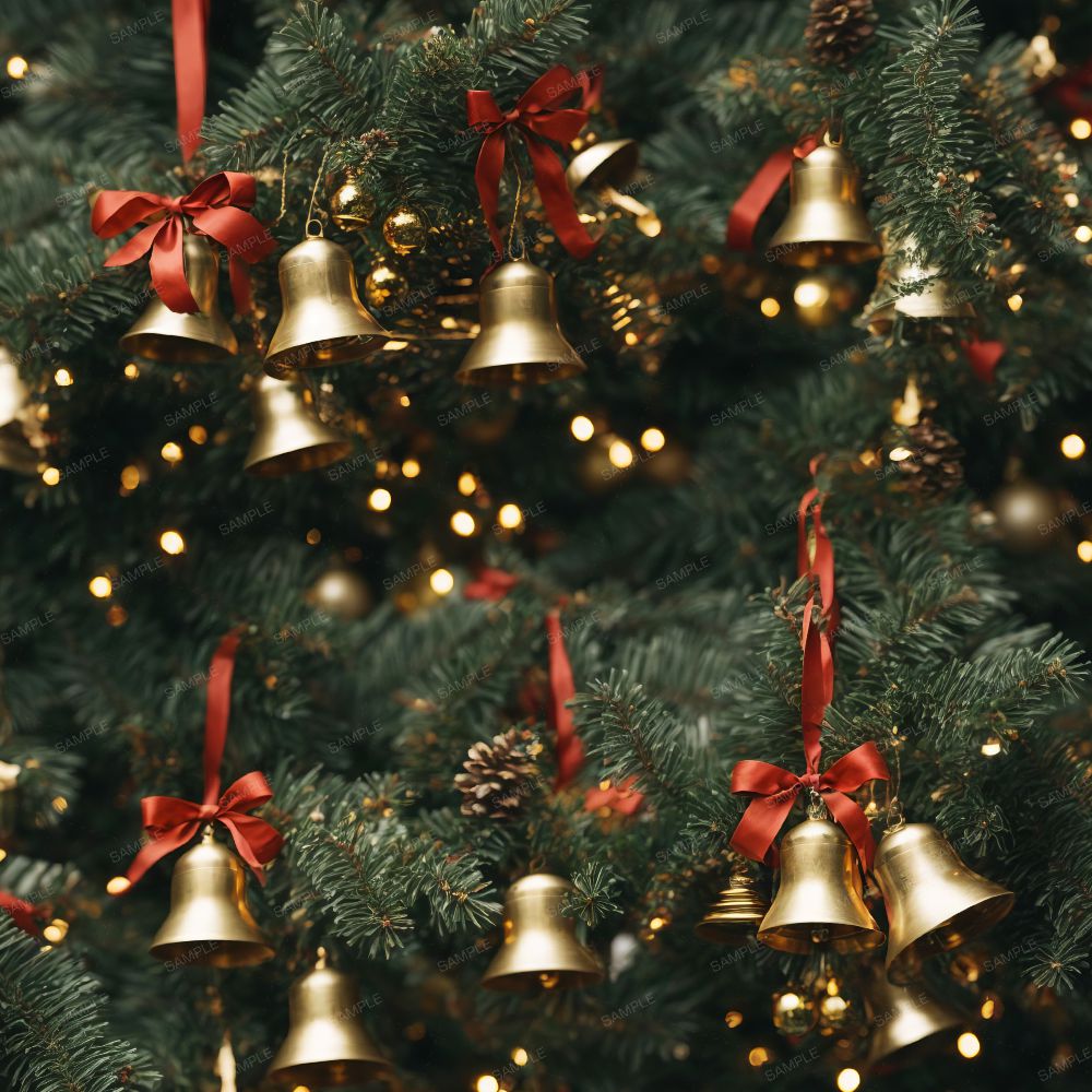 Christmas Tree with Brass Bells 43
