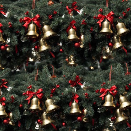 Christmas Tree with Brass Bells