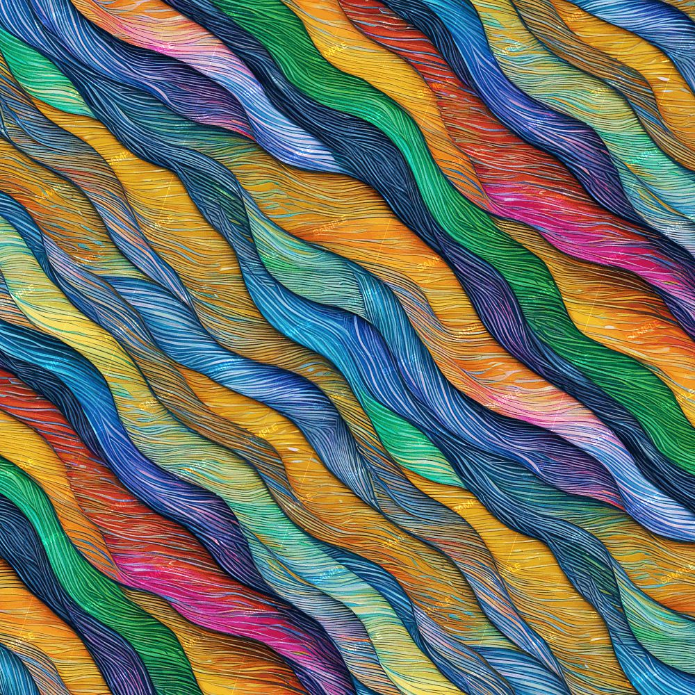 Colored Pencil Waves 42