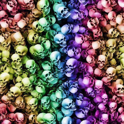 Colorful 3D Skulls 42