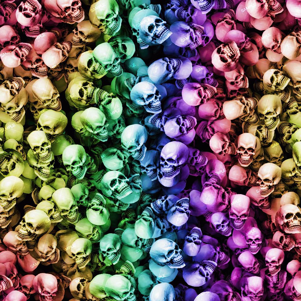Colorful 3D Skulls 42