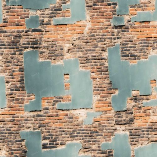 Crumbling Brick Wall 23