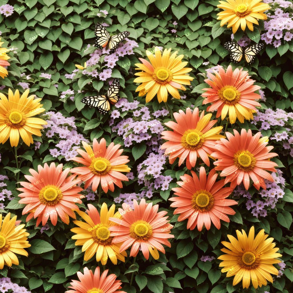 Daisies and Butterflies
