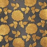 Embossed-Gold-Flowers-Wallpaper