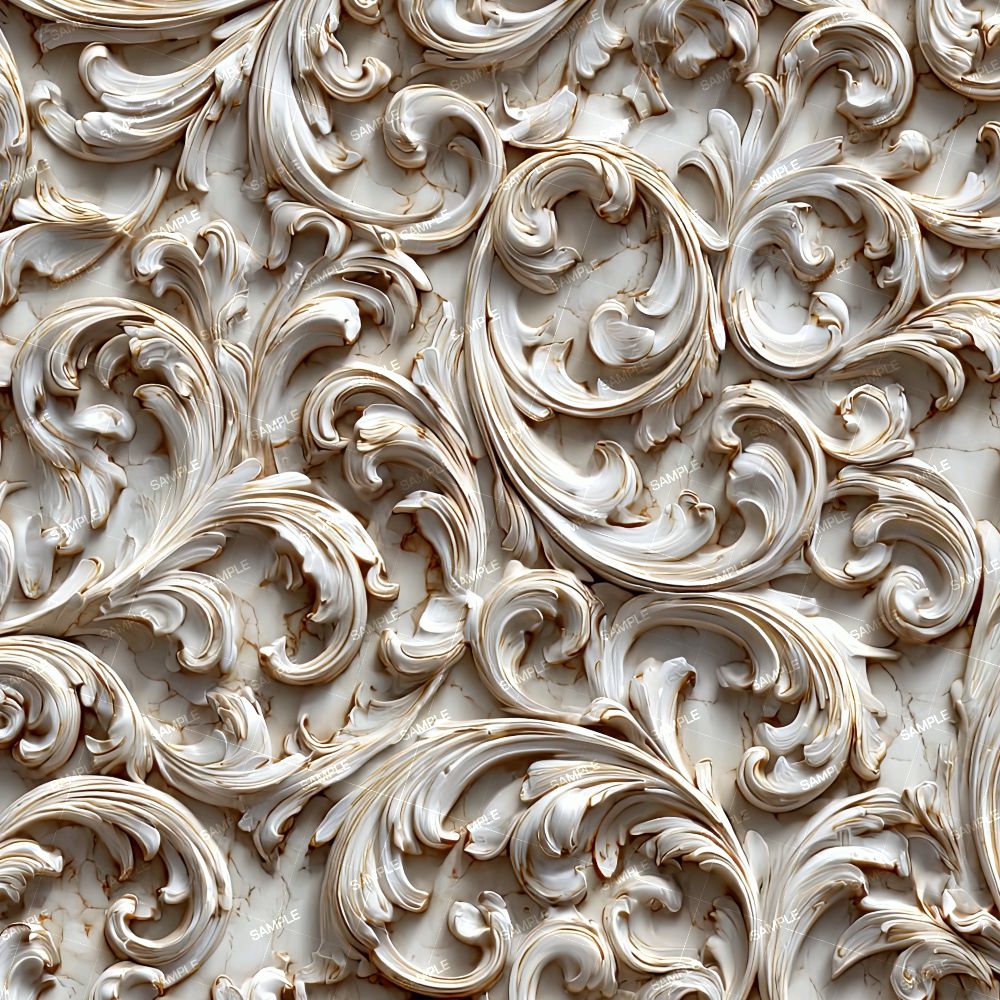 Florentine Marble Scrollwork