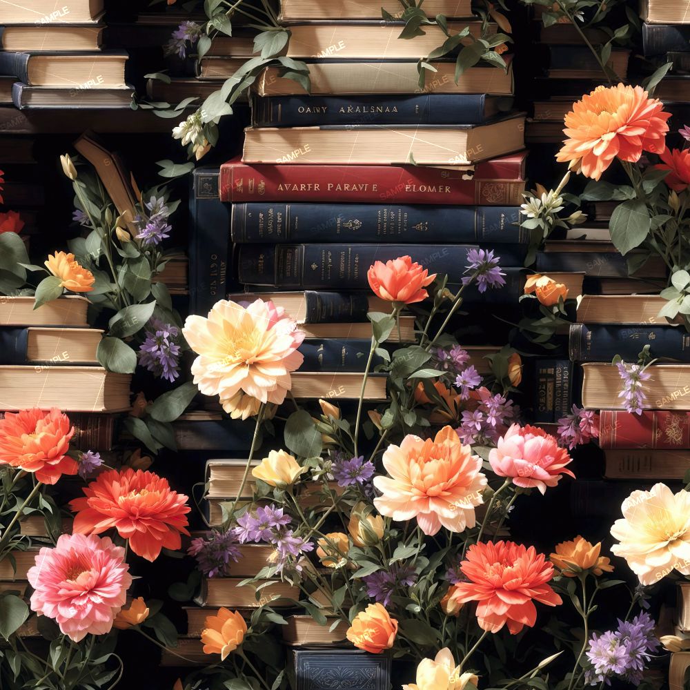 Flowers and Books 42