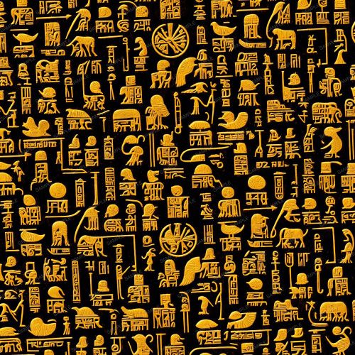Gold Hieroglyphics