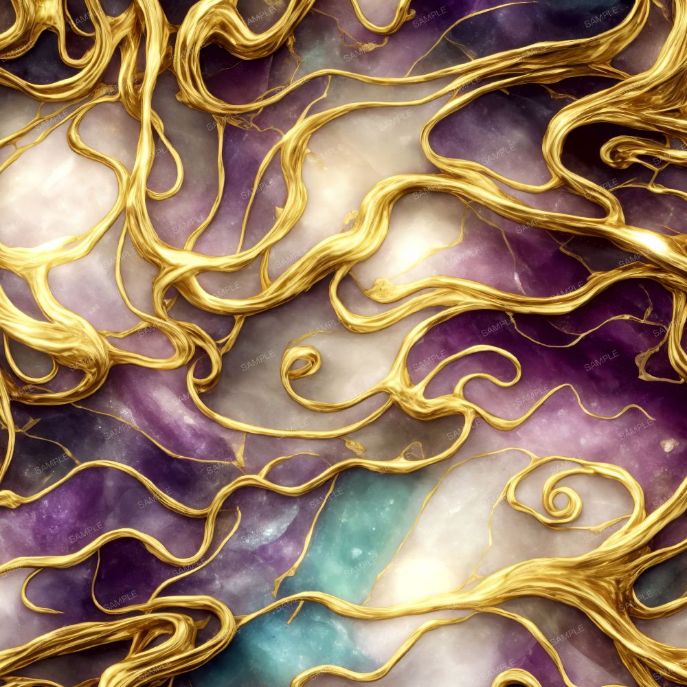 Gold Veins over Quartz 23