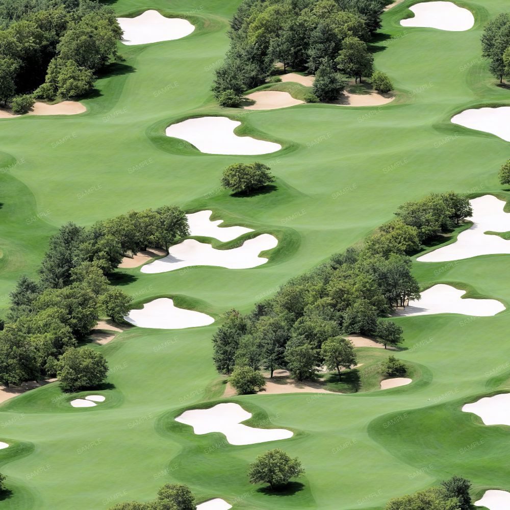 Golf Course with Sand Traps