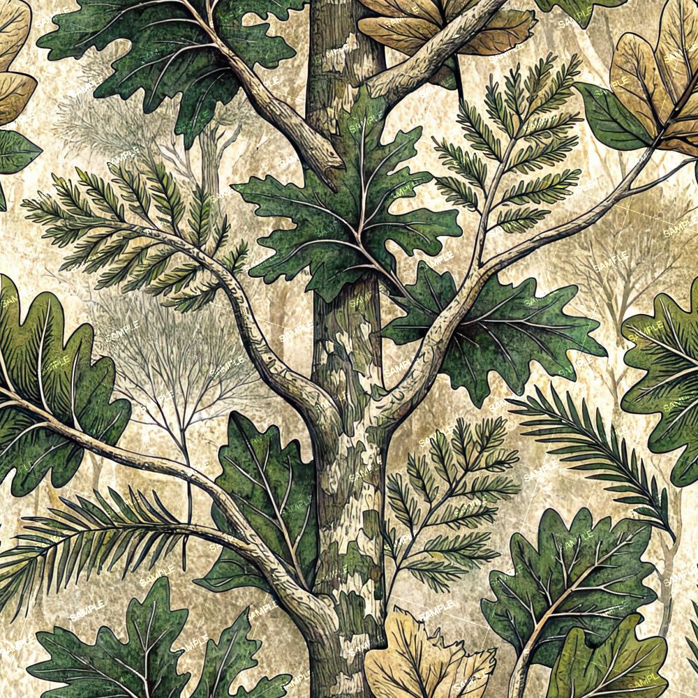 Illustrated Tree Camouflage 55