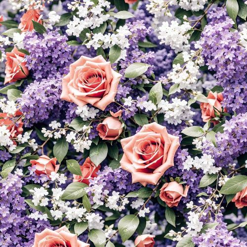 Lilacs and Roses 22