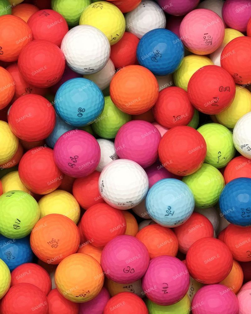 Neon Colored Golf Balls