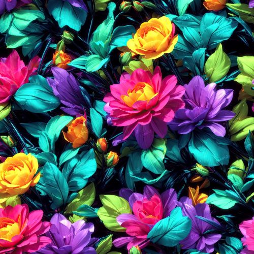 Neon Flowers