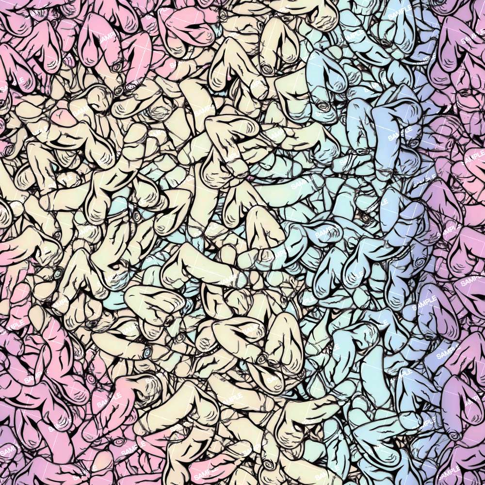 Pastel Penis Abstract 42