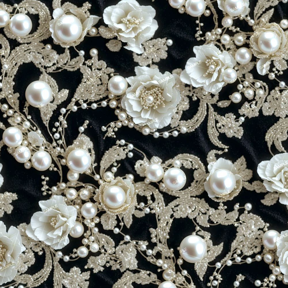 Pearls on Black Velvet