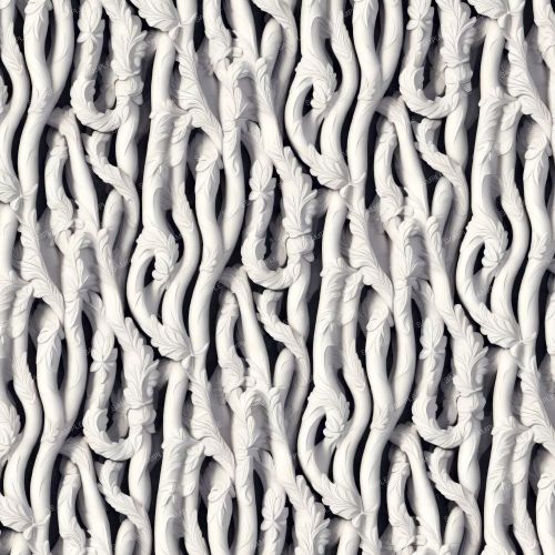 Plaster Acanthus Branching Scrollwork