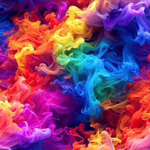 Rainbow Colored Smoke