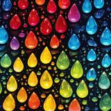 Rainbow-Colored-Water-Drops