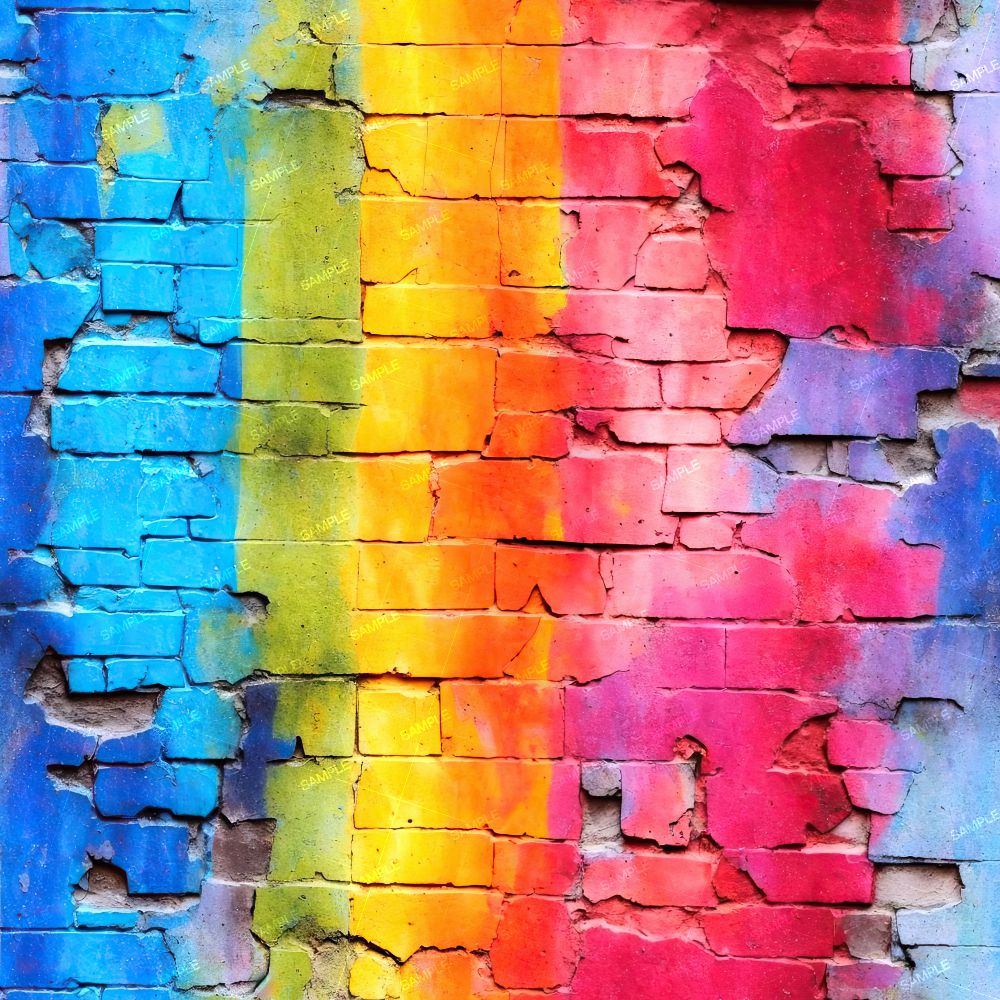 Rainbow Grunge Wall