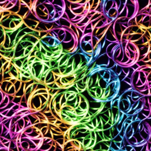 Rainbow Lighted Fiber Optic Cable