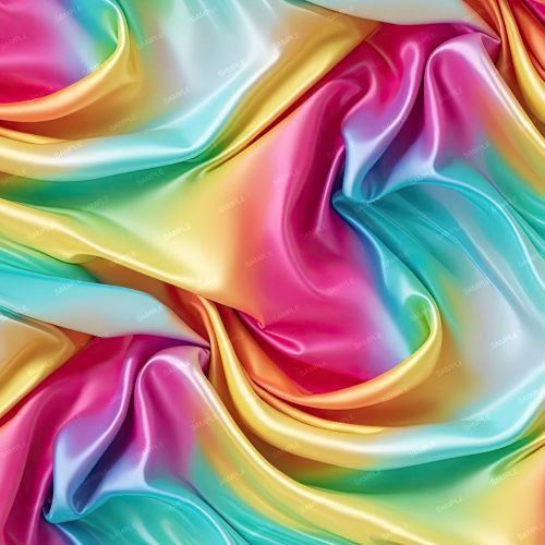 Rainbow Satin Sheets