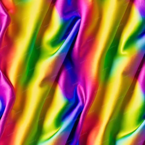 Rainbow Silk Fabric