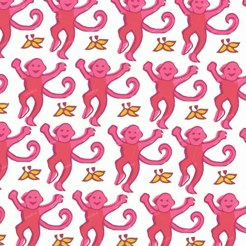Roller Rabbit Pink Monkeys