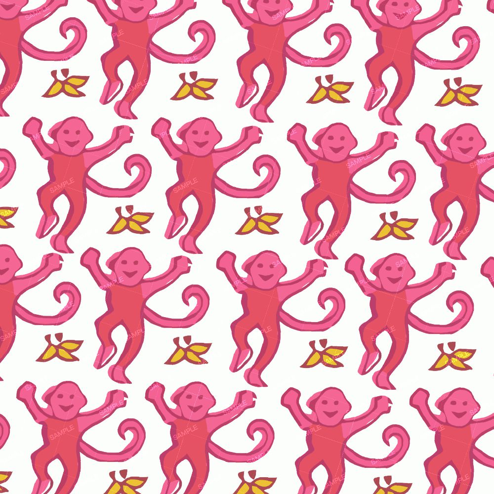 Roller Rabbit Pink Monkeys
