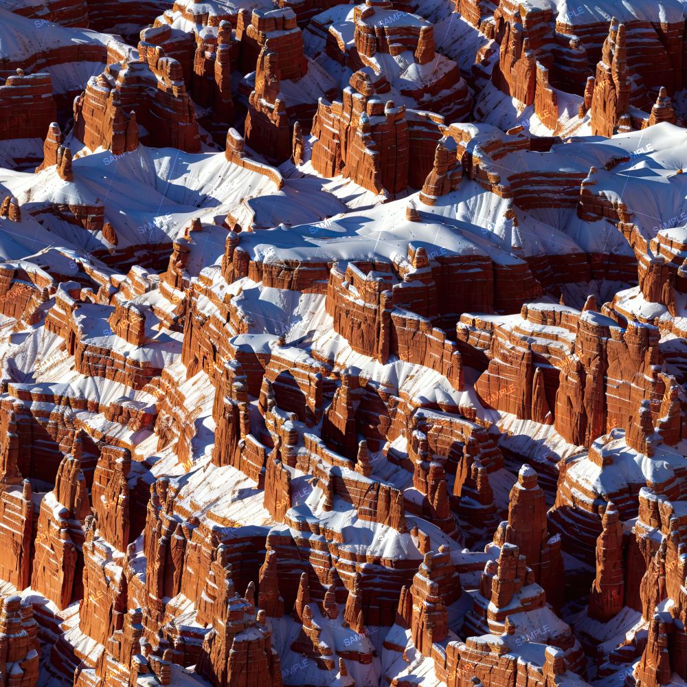 Snowy Red Canyon