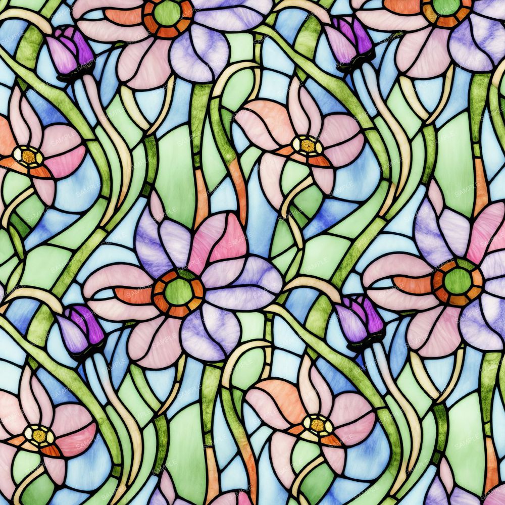 Stained Glass Flowers