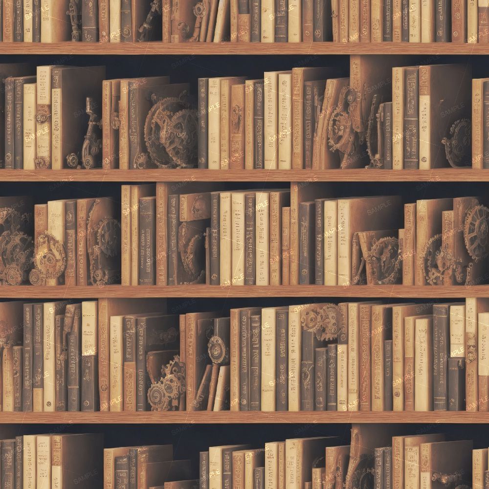 Steampunk Bookshelf 45