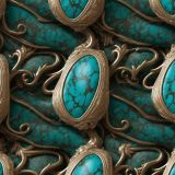 Turquoise-Mounted-in-Bronze