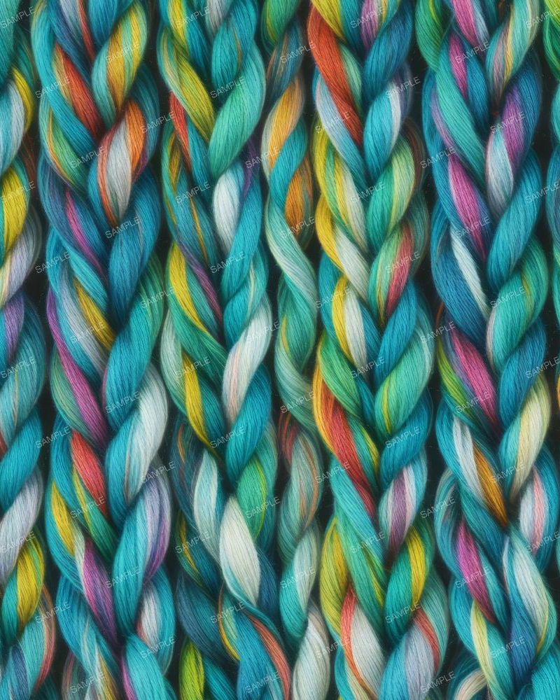 Twisted Multi Color Yarn