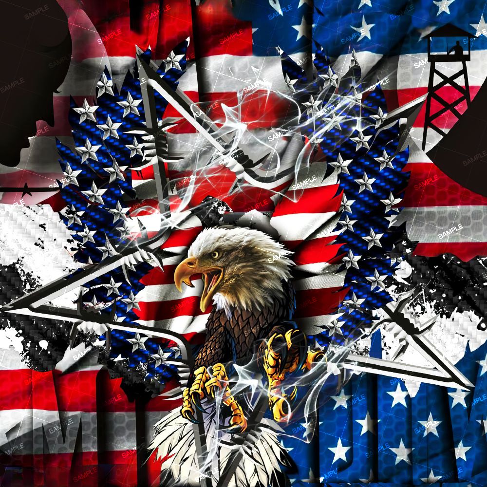 US Flag Eagle POW MIA