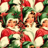 Vintage-Christmas-Girls-Pattern