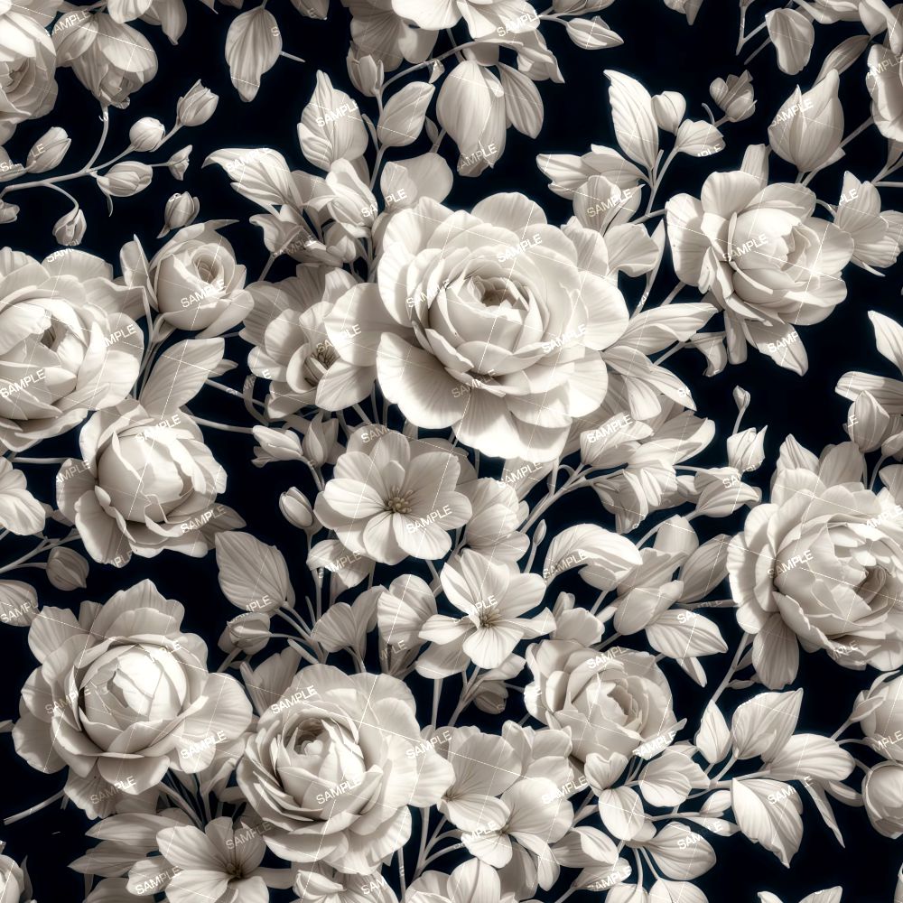 Vintage White Flowers 49